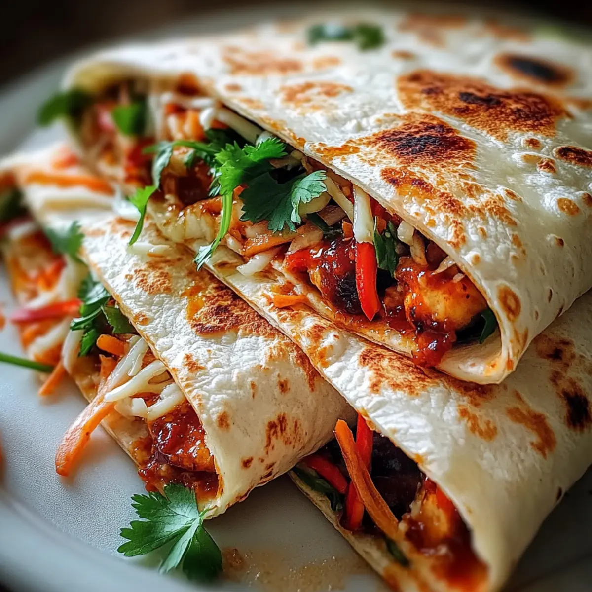 Sweet Chili Chicken Wraps