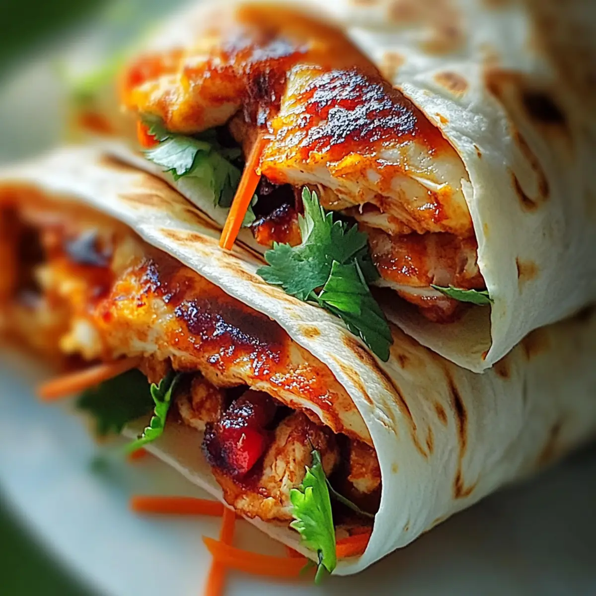 Sweet Chili Chicken Wraps