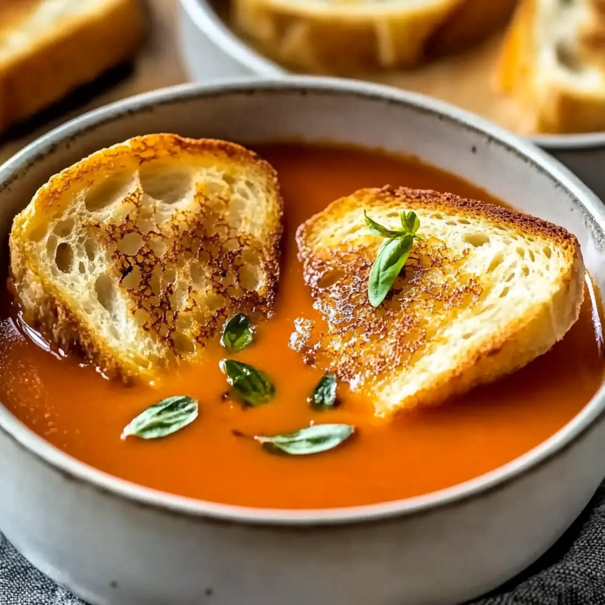 Tomato Soup with Grilled Cheese