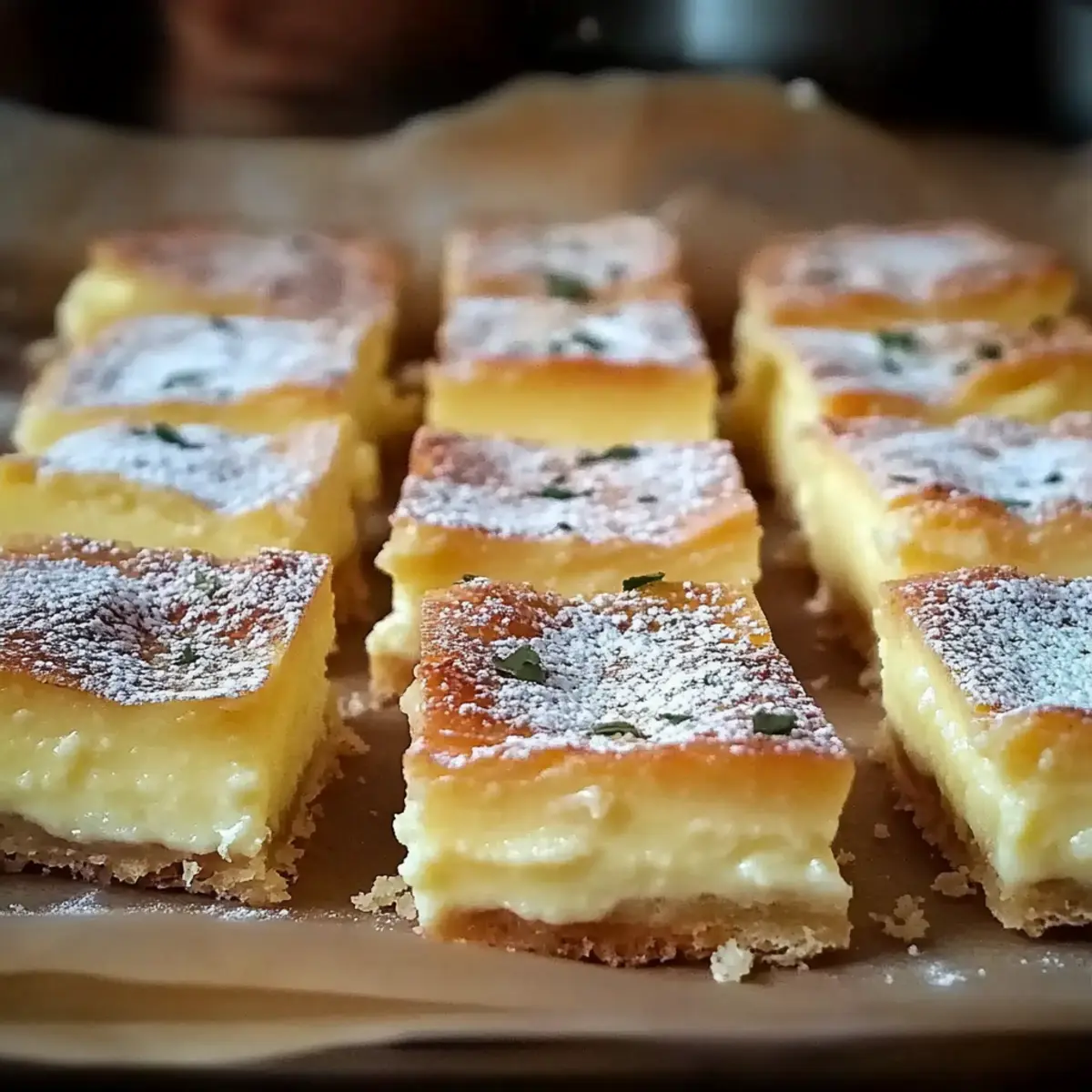 Vanilla Custard Cream Squares