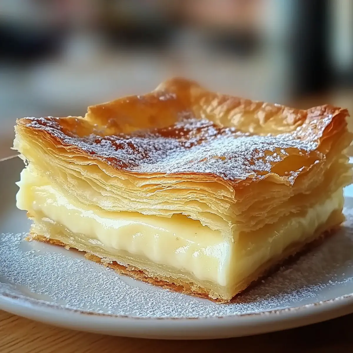 Vanilla Custard Puff Pastry Cake