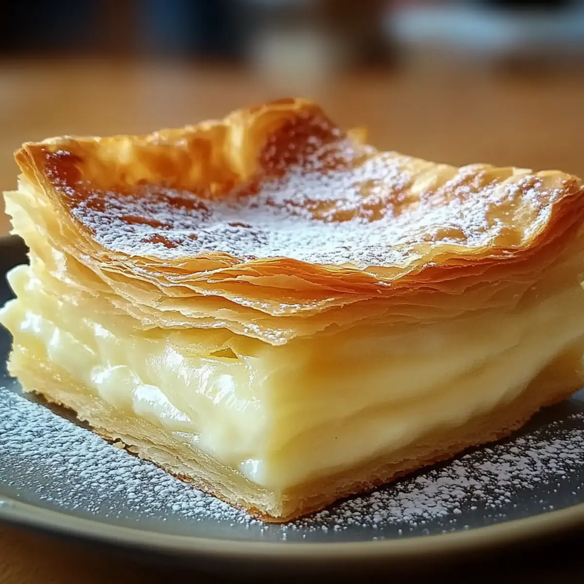 Vanilla Custard Puff Pastry Cake