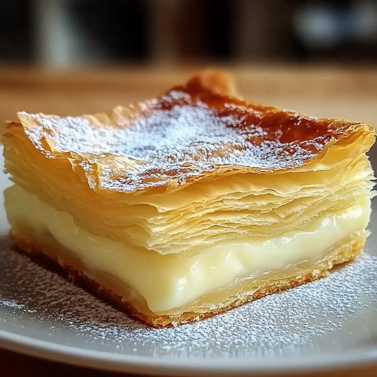 Vanilla Custard Puff Pastry Cake