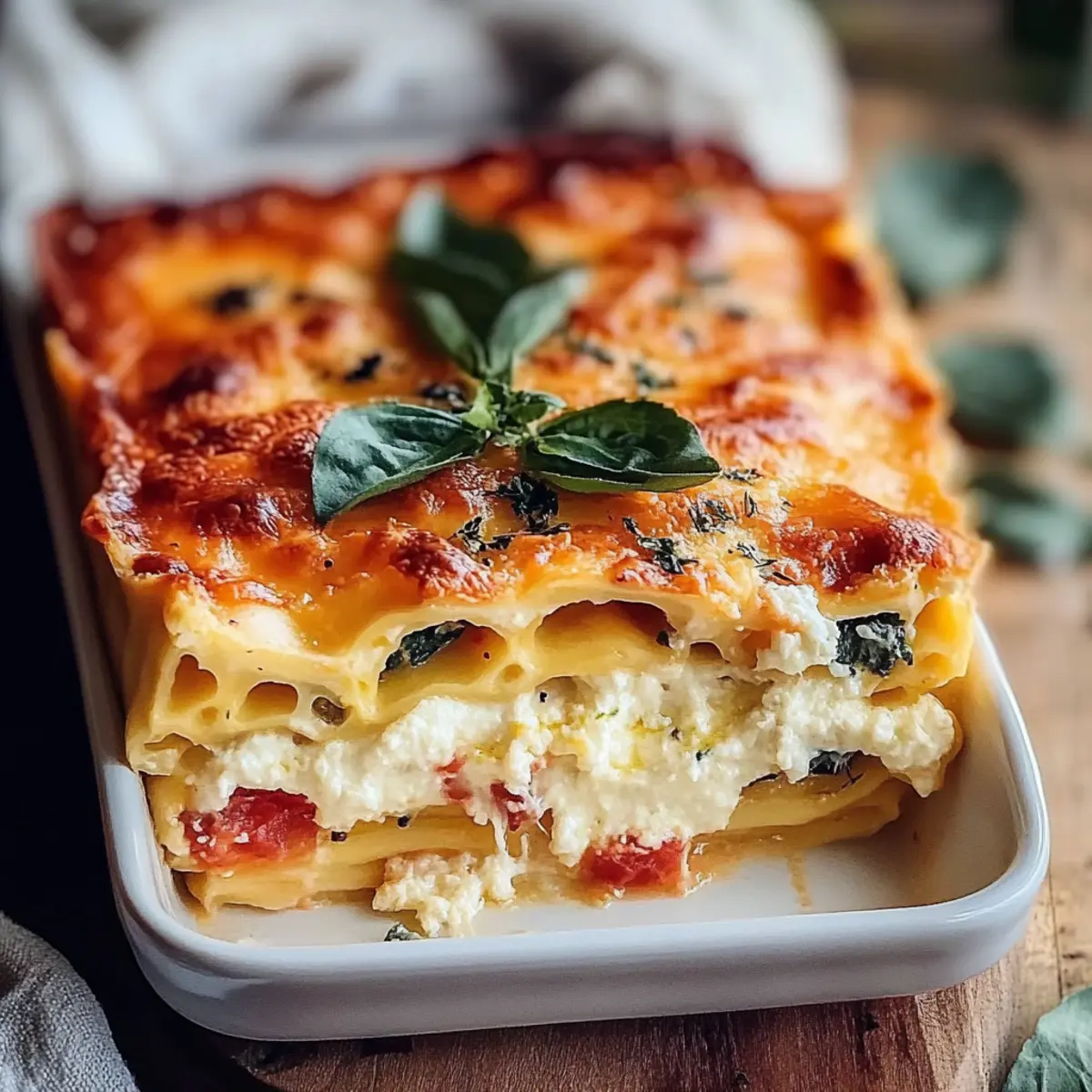 Vegetarian Lasagna with Ricotta