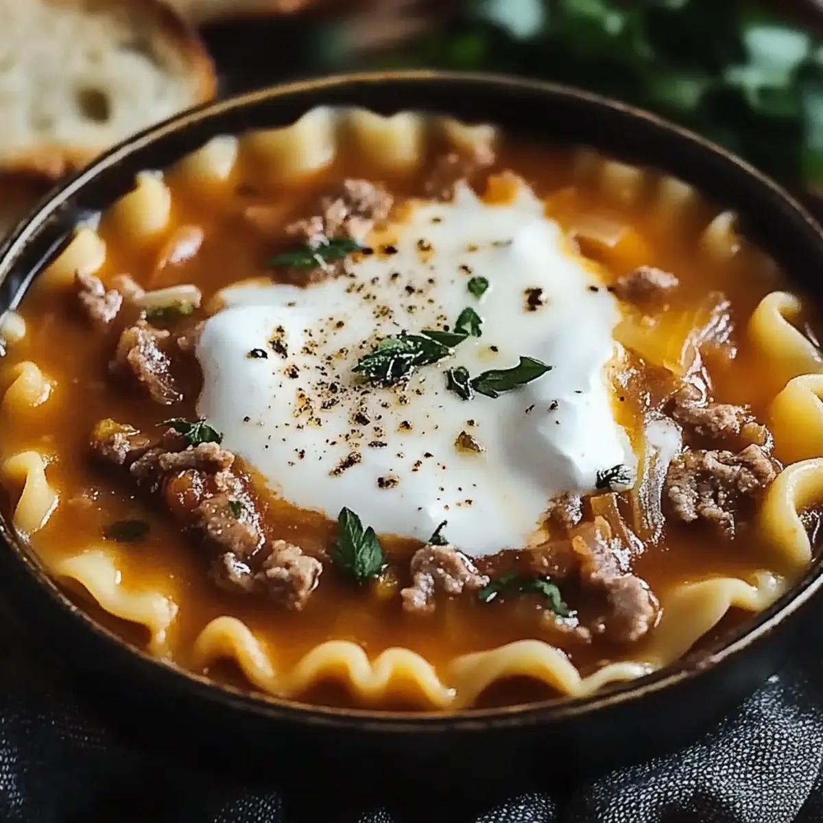 Warm and Cozy Lasagna Soup