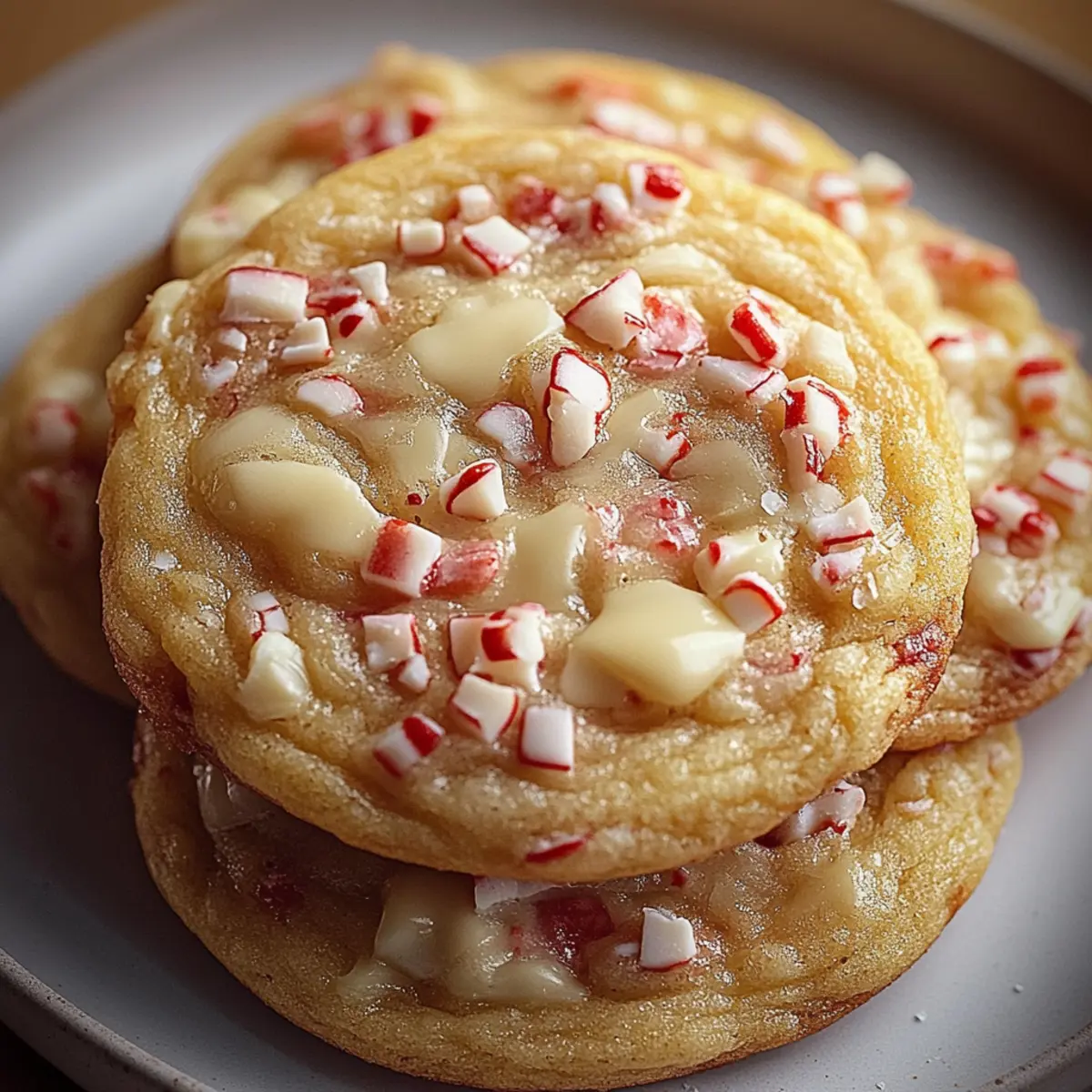 White Chocolate Peppermint Cookies