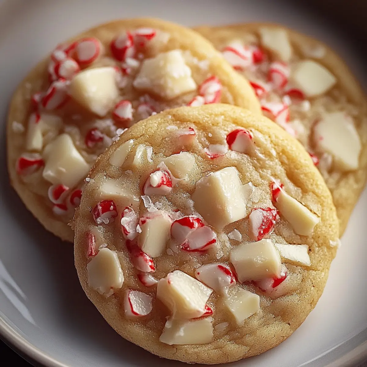 White Chocolate Peppermint Cookies