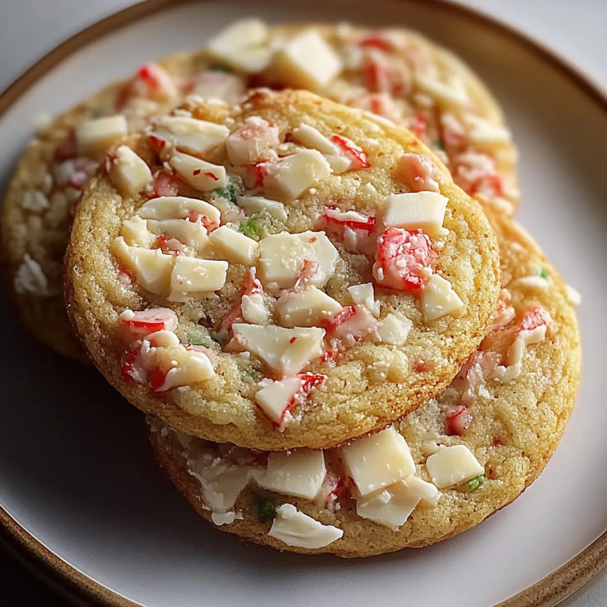 White Chocolate Peppermint Cookies