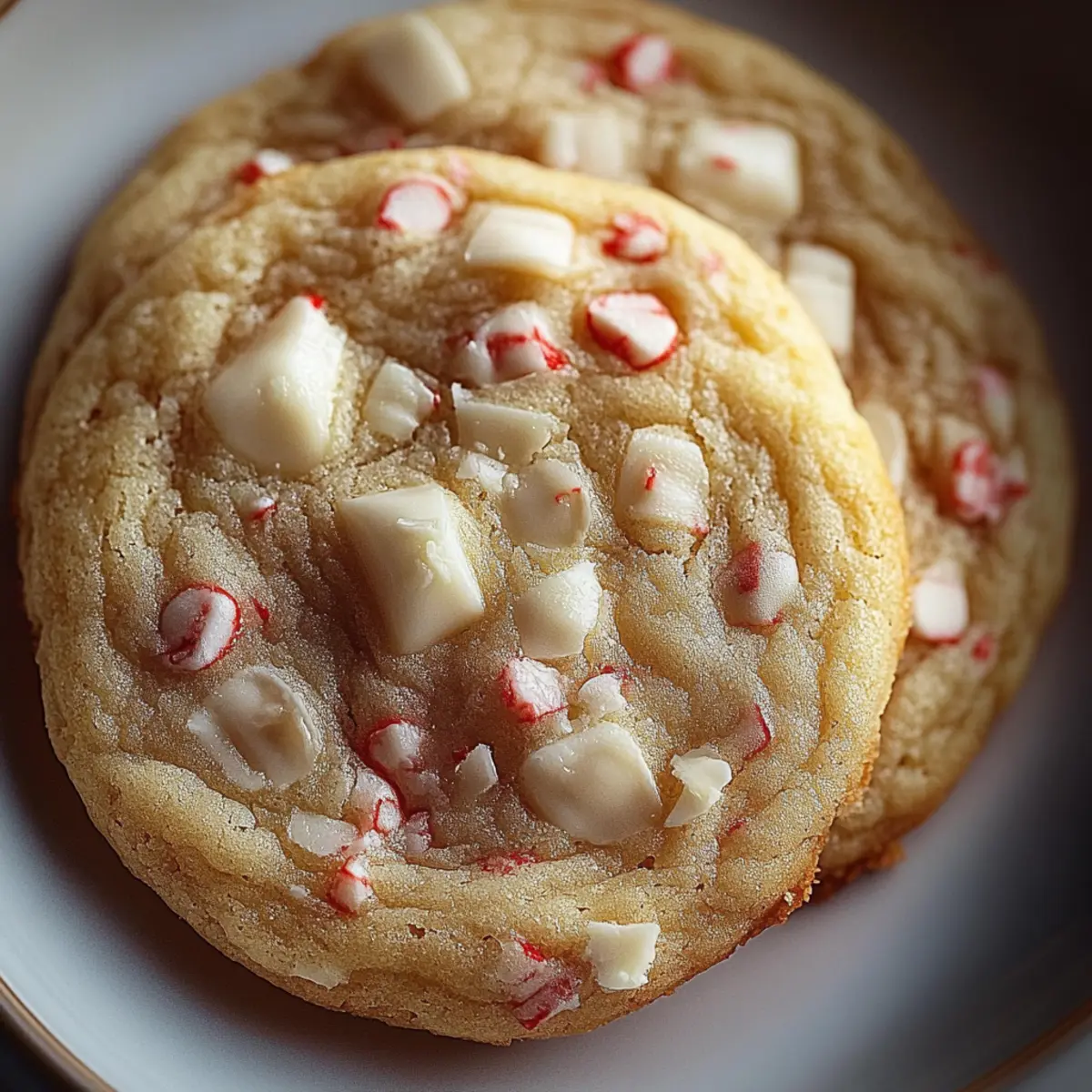 White Chocolate Peppermint Cookies