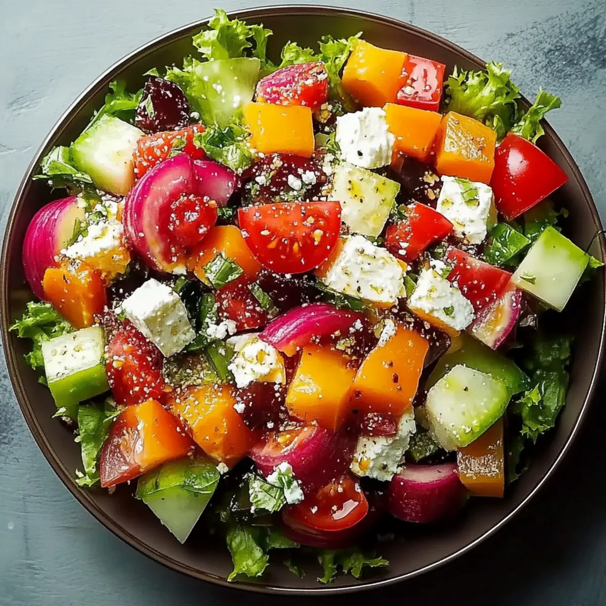 Zesty Crunchy Divorce Salad with Fresh Vegetables