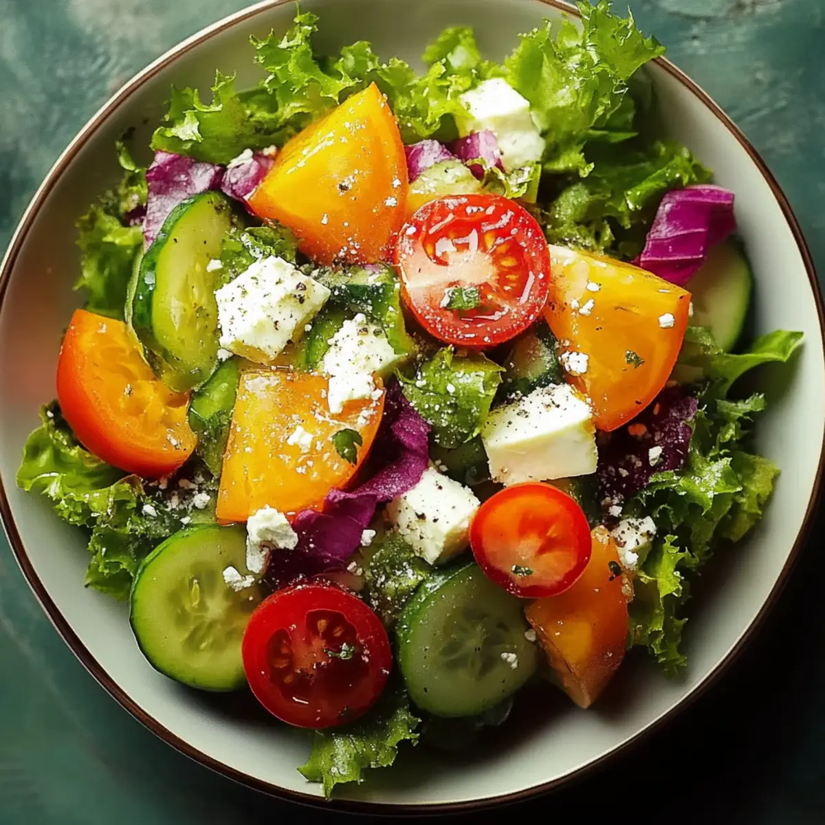 Zesty Crunchy Divorce Salad with Fresh Vegetables