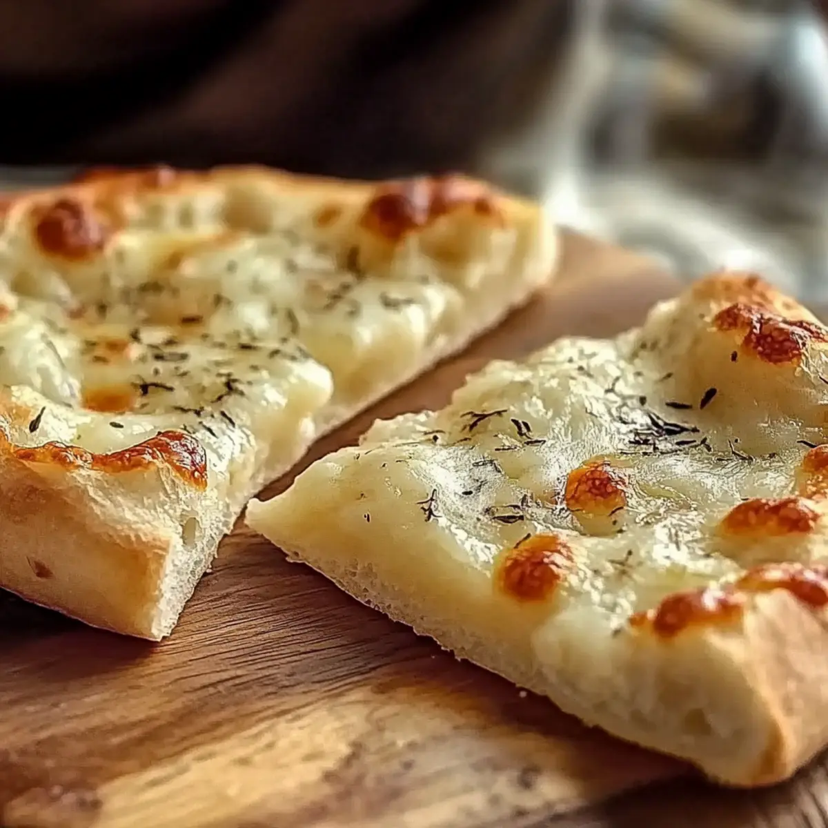 Air Fryer Cheesy Tortilla Garlic Bread