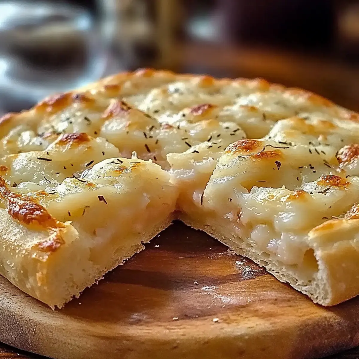 Air Fryer Cheesy Tortilla Garlic Bread
