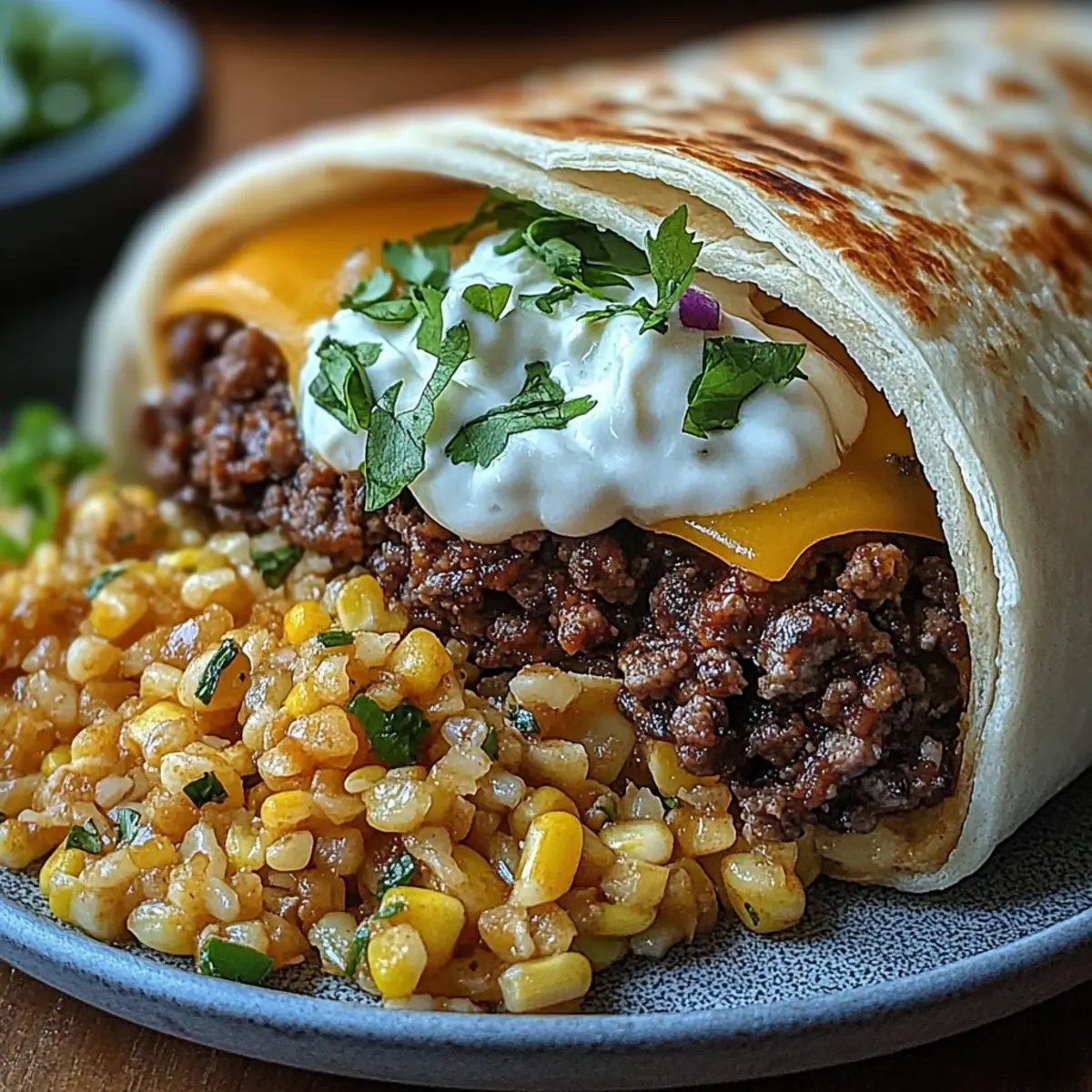 Beefy Melt Burrito