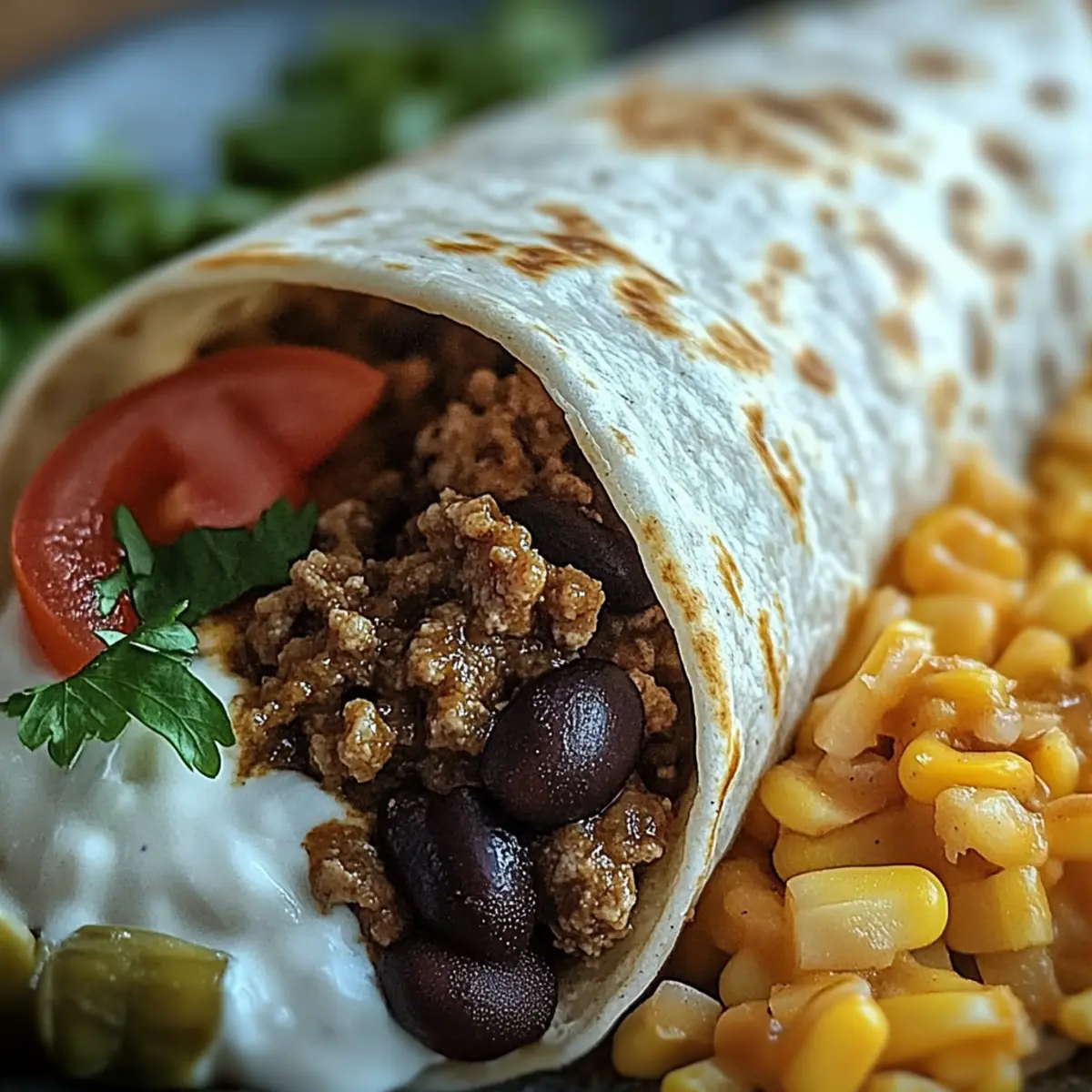 Beefy Melt Burrito