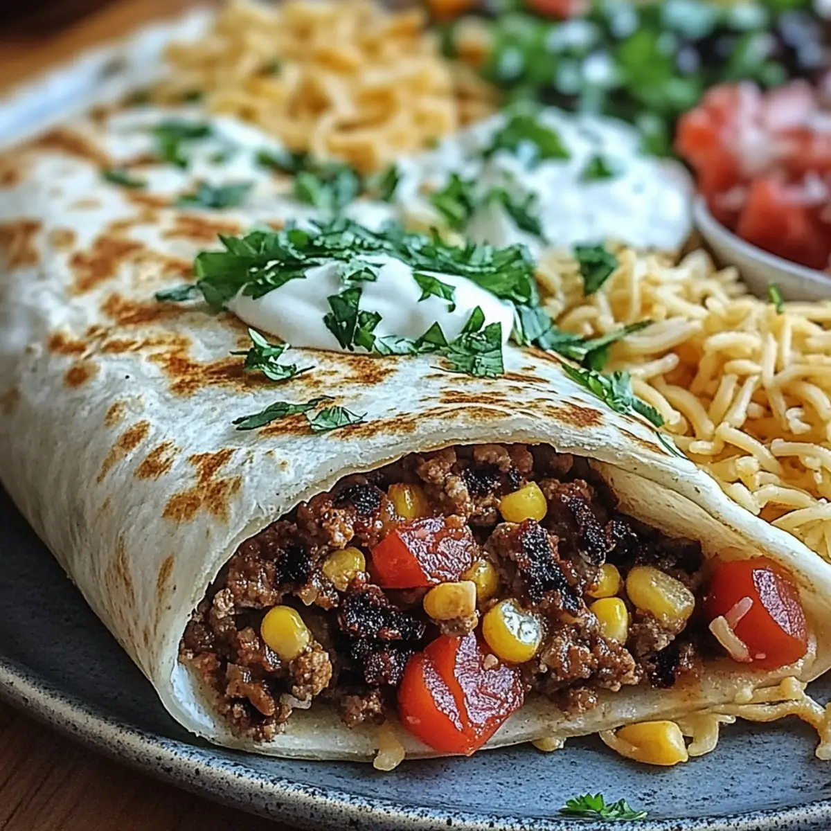 Beefy Melt Burrito