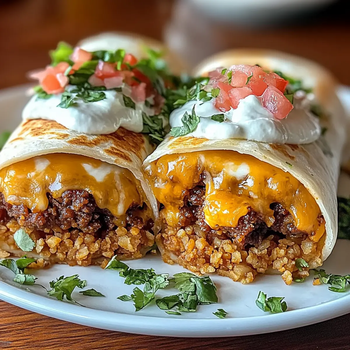 Beefy Melt Burritos