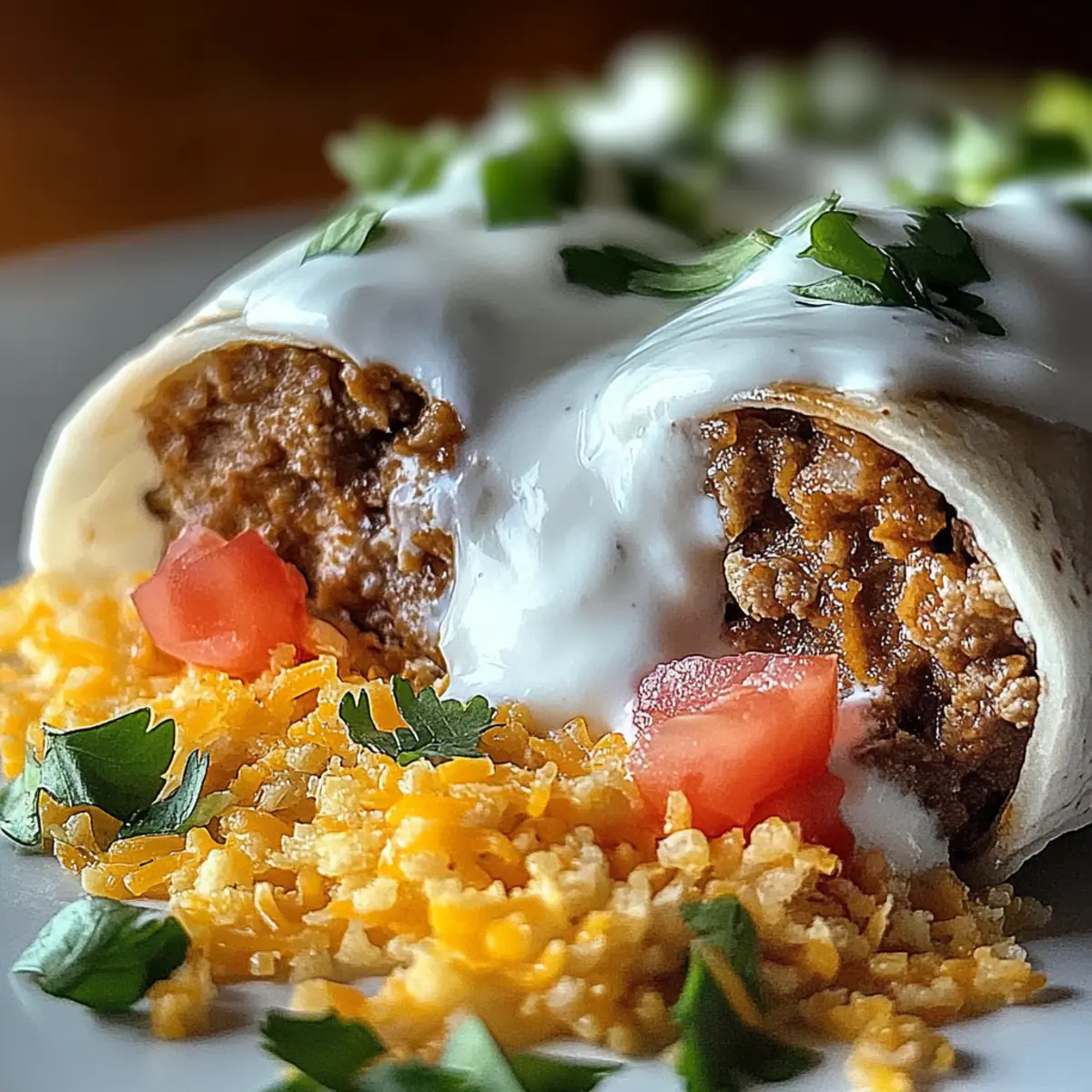 Beefy Melt Burritos