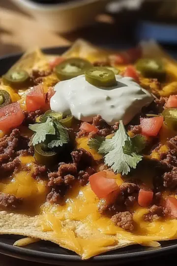 Cheesy Beef Nachos