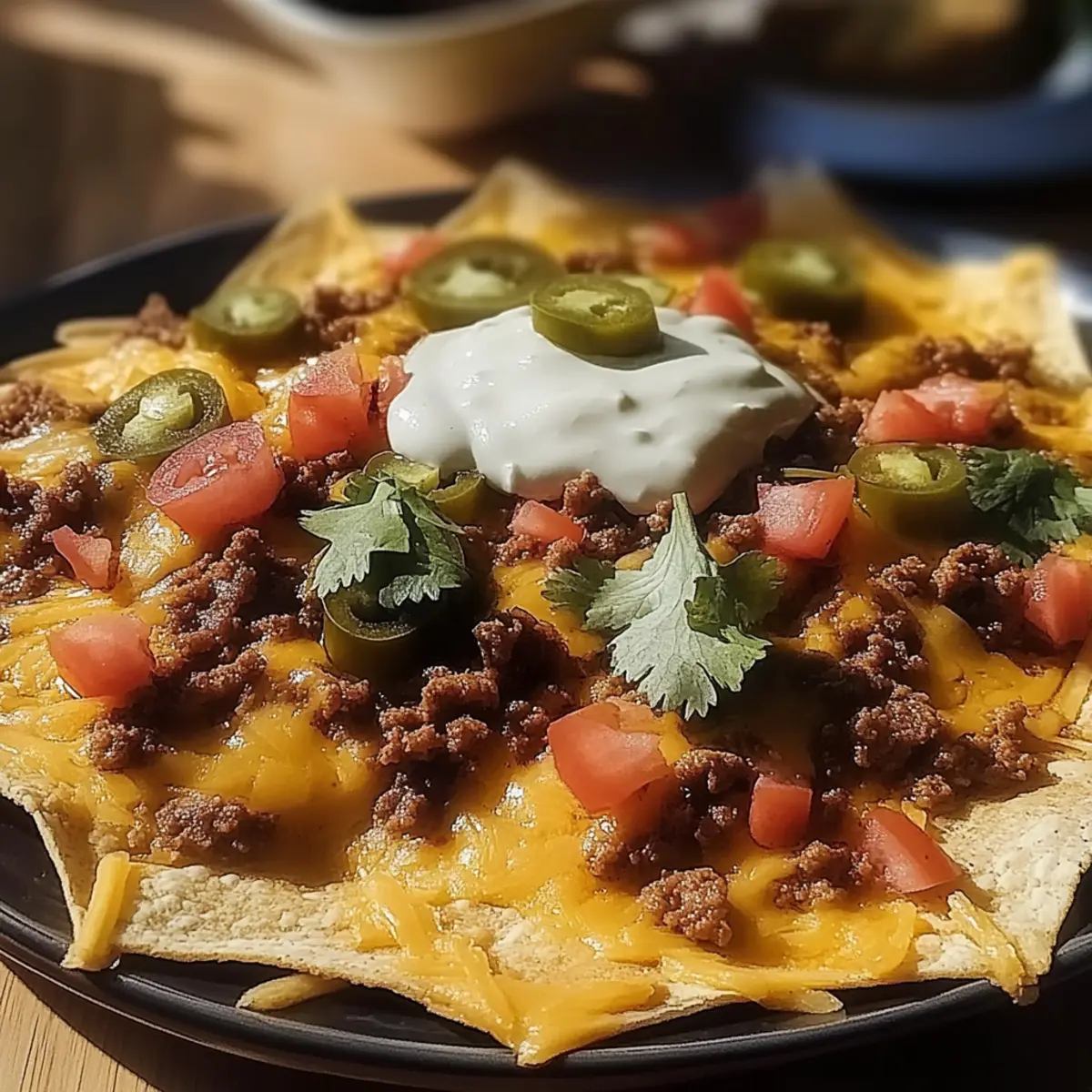 Cheesy Beef Nachos