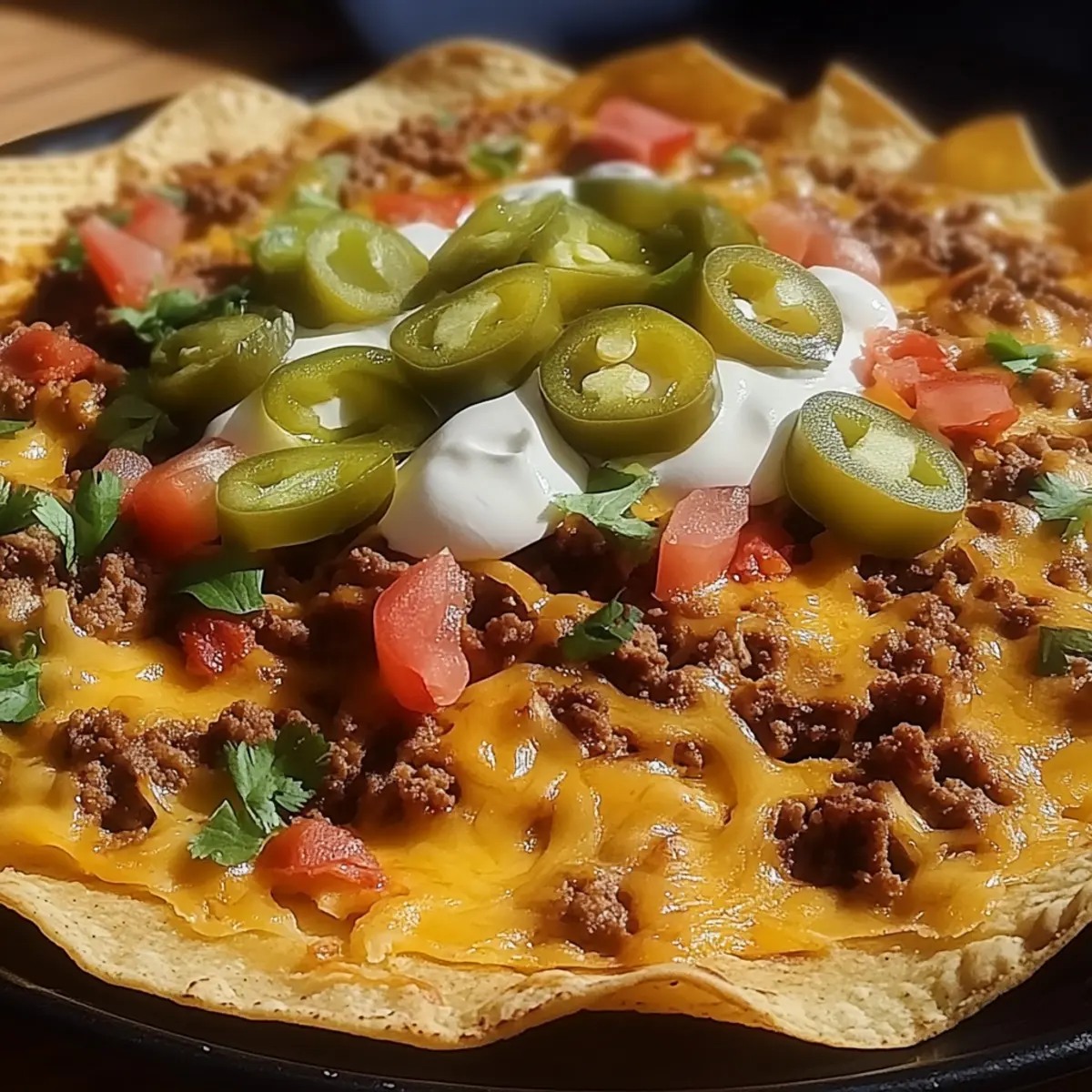 Cheesy Beef Nachos