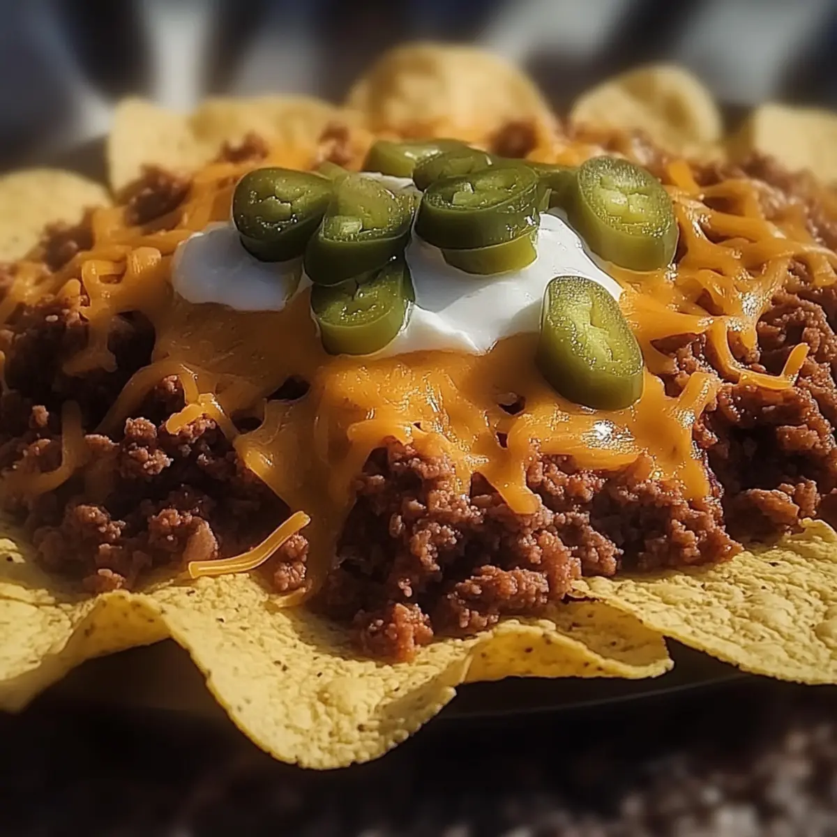 Cheesy Beef Nachos