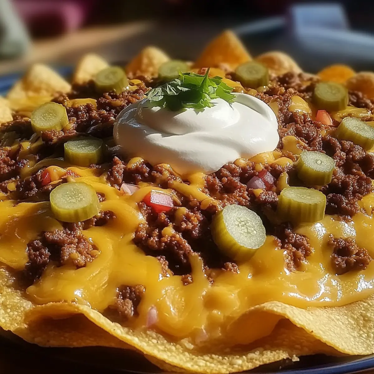 Cheesy Beef Nachos