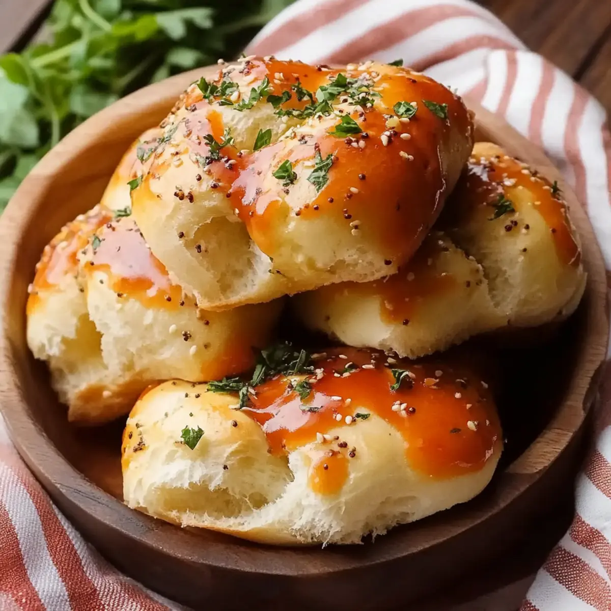 Cheesy Garlic Dinner Rolls