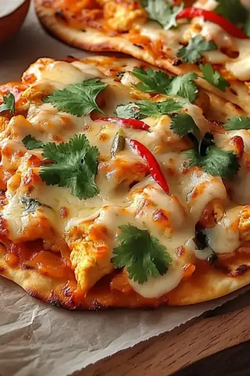 Cheesy Sweet Chilli Chicken Flatbreads