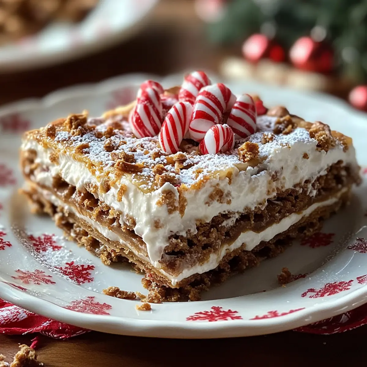 Christmas Cookie Lasagna