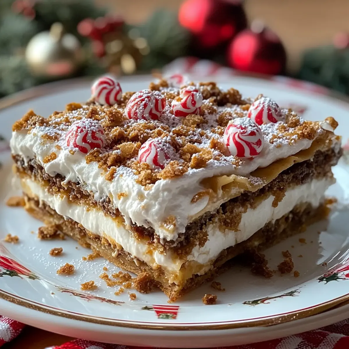 Christmas Cookie Lasagna