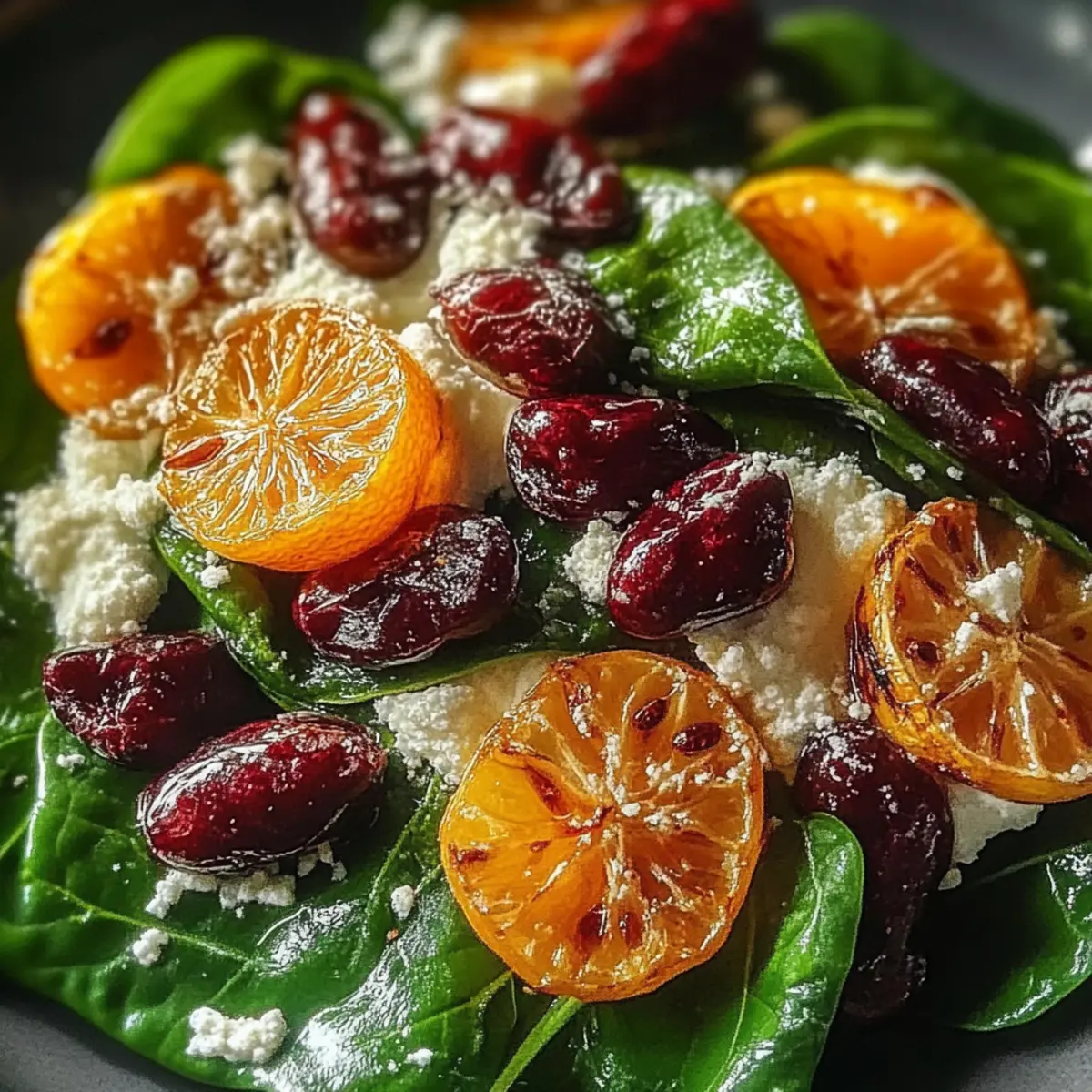 Christmas Cranberry Spinach Salad