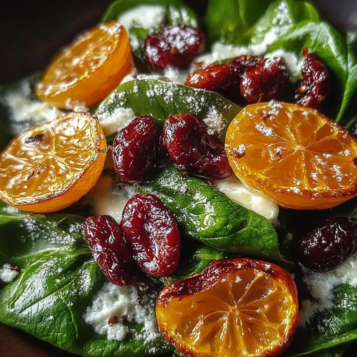 Christmas Cranberry Spinach Salad