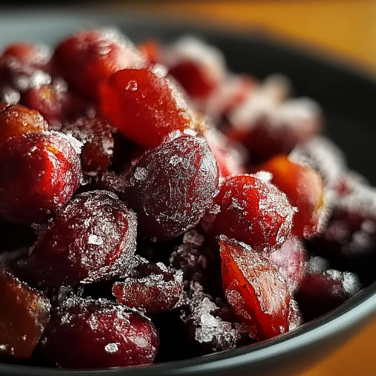 Cinnamon-Spiced Candied Cranberries