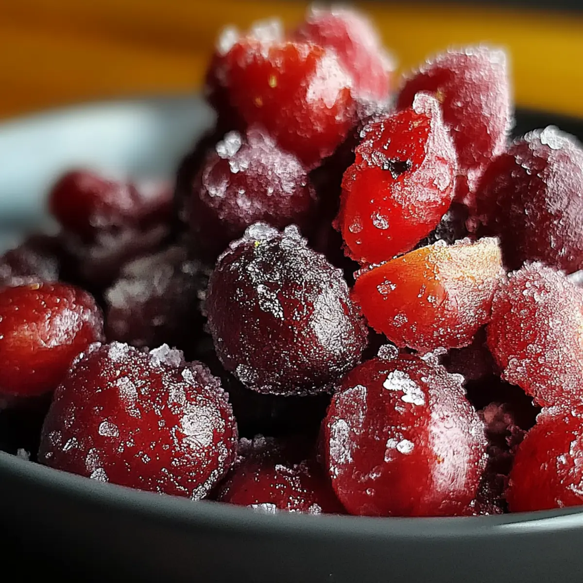 Cinnamon-Spiced Candied Cranberries
