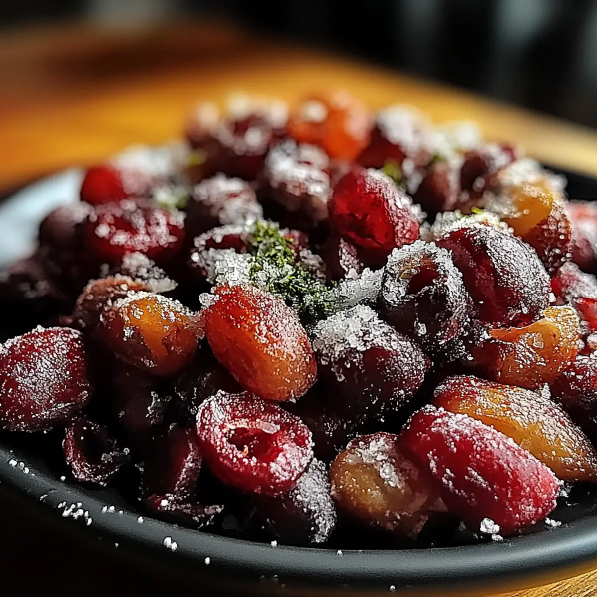 Cinnamon-Spiced Candied Cranberries
