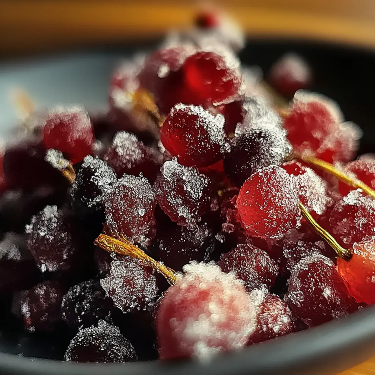 Cinnamon-Spiced Candied Cranberries