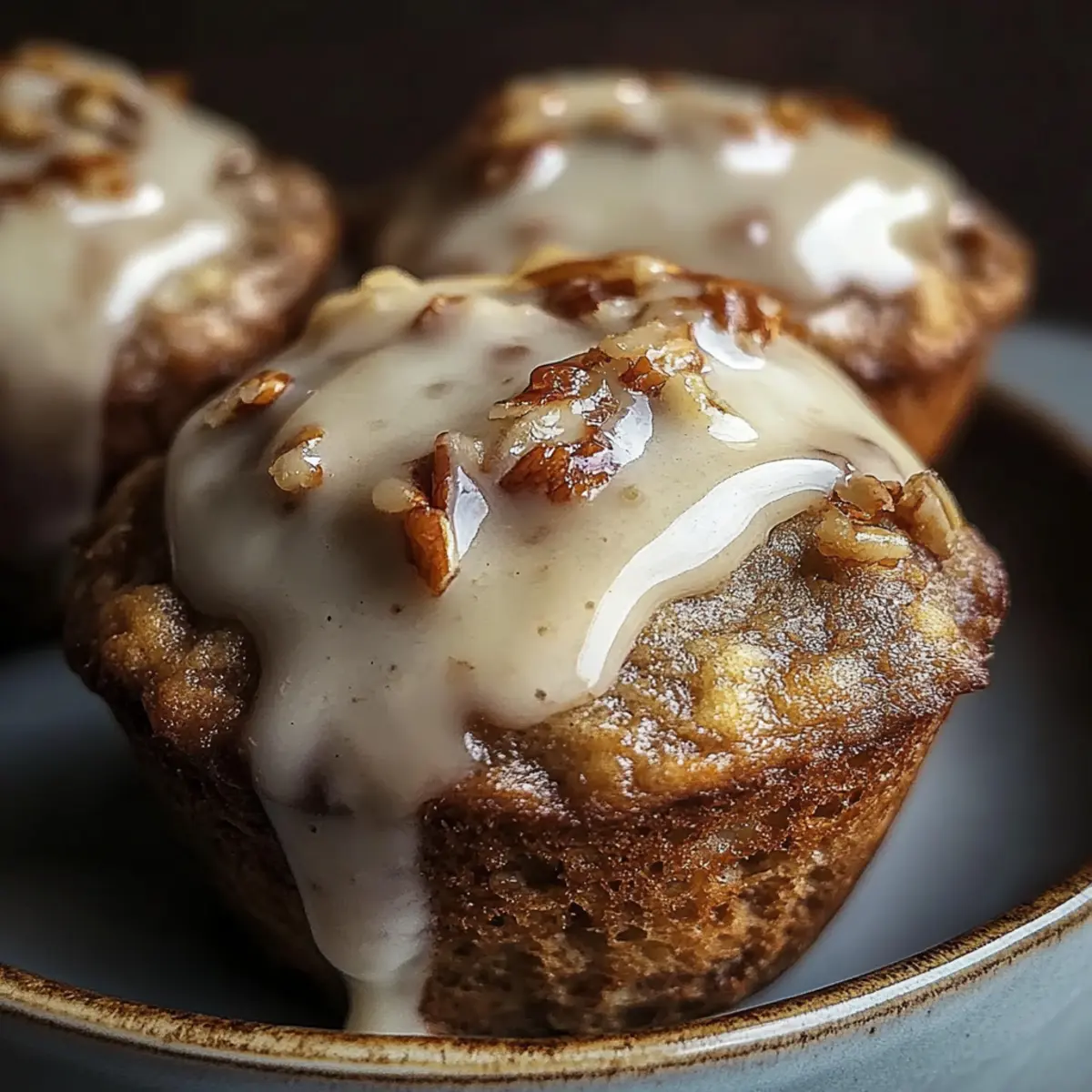 Cinnamon Roll Protein Muffins
