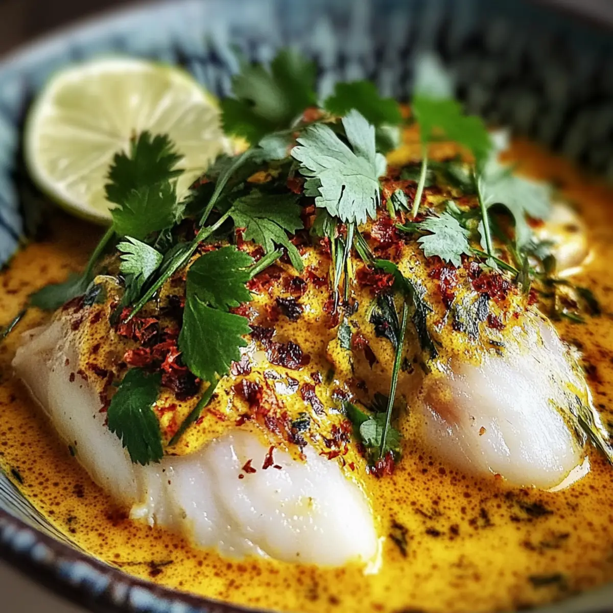 Coconut Lime Fish Curry with Jasmine Rice