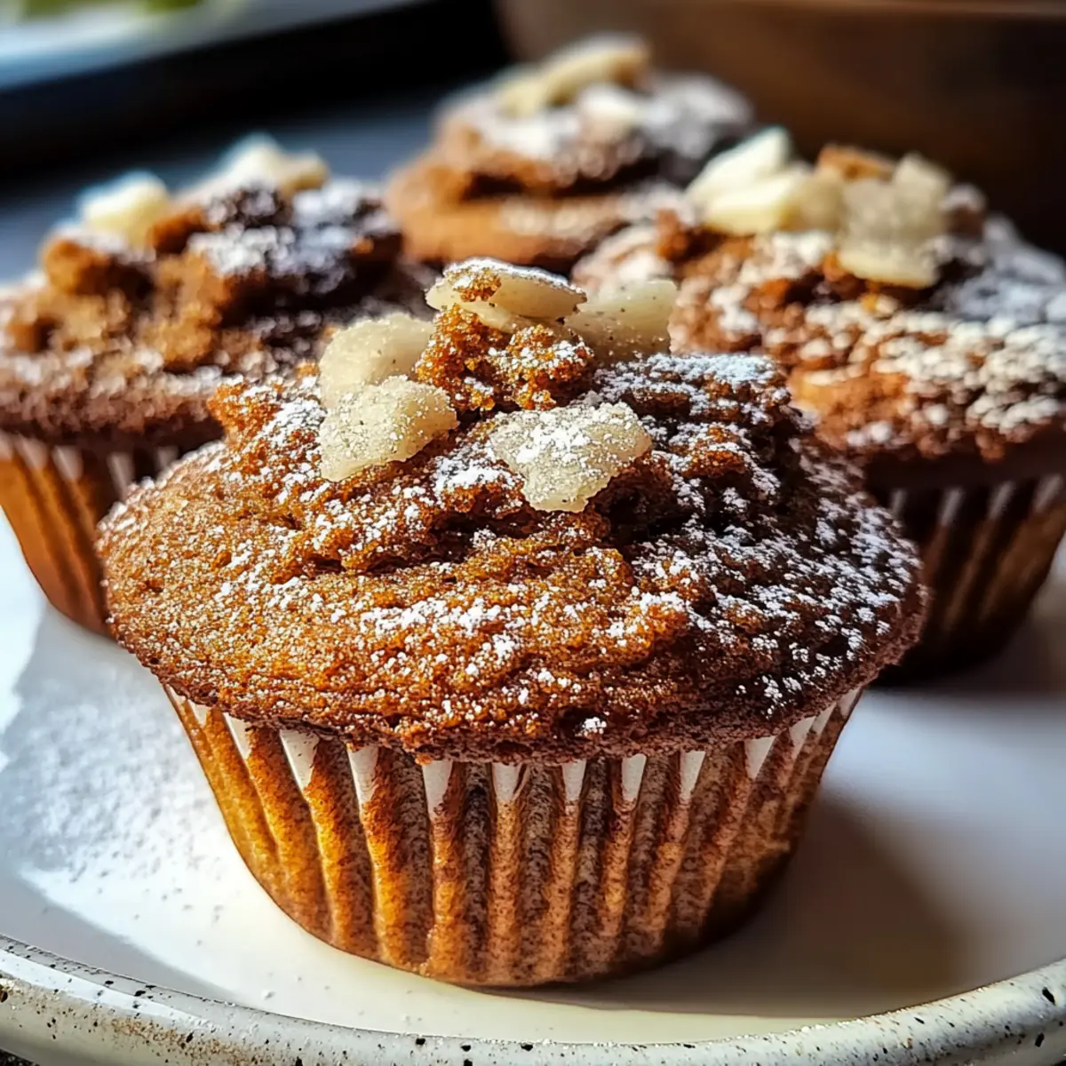 Cozy Gingerbread Coffeecake Muffins