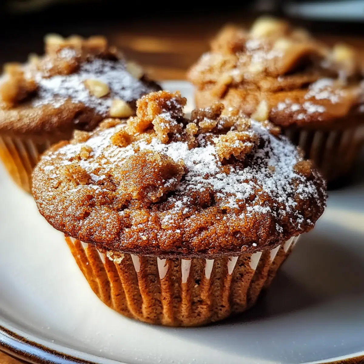 Cozy Gingerbread Coffeecake Muffins