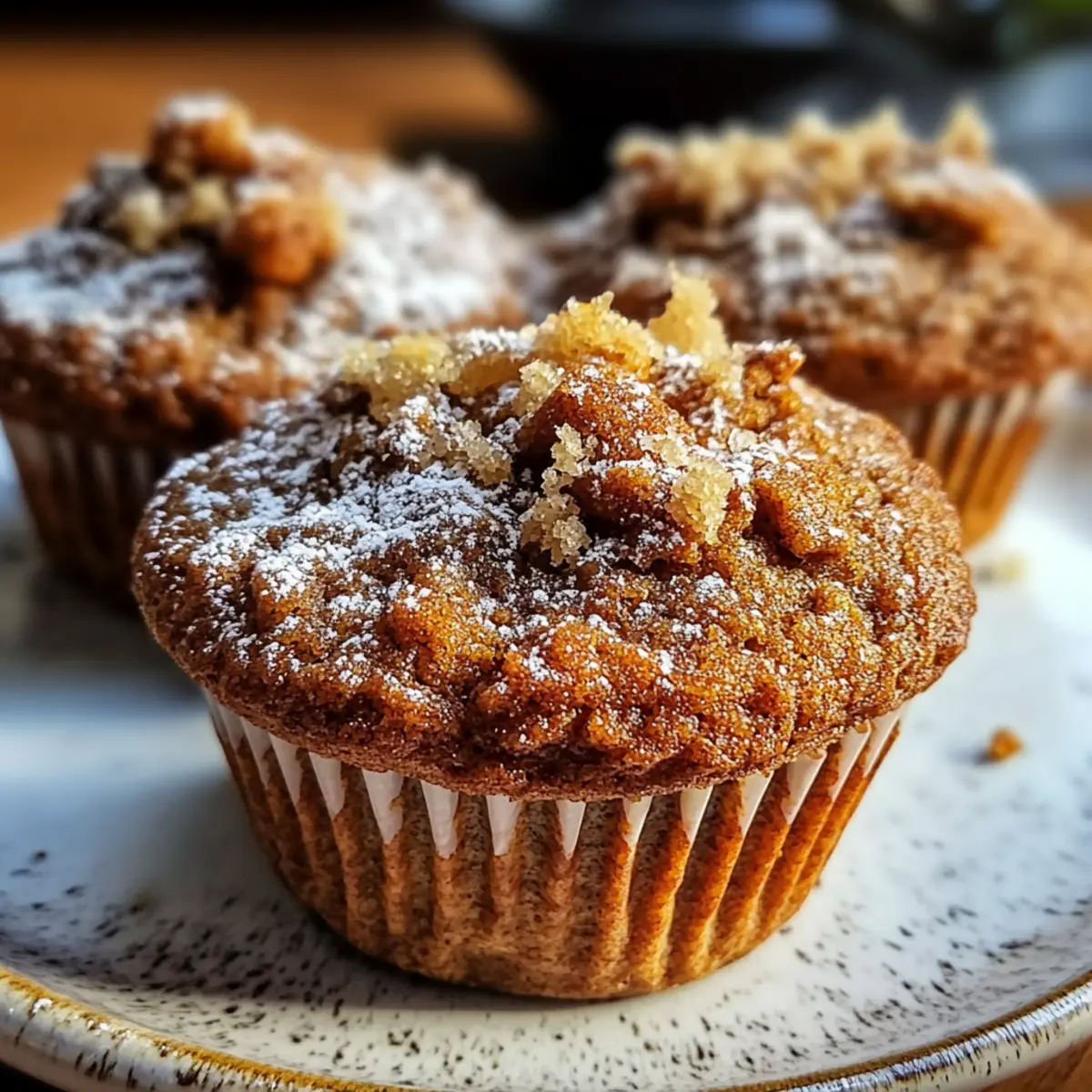 Cozy Gingerbread Coffeecake Muffins