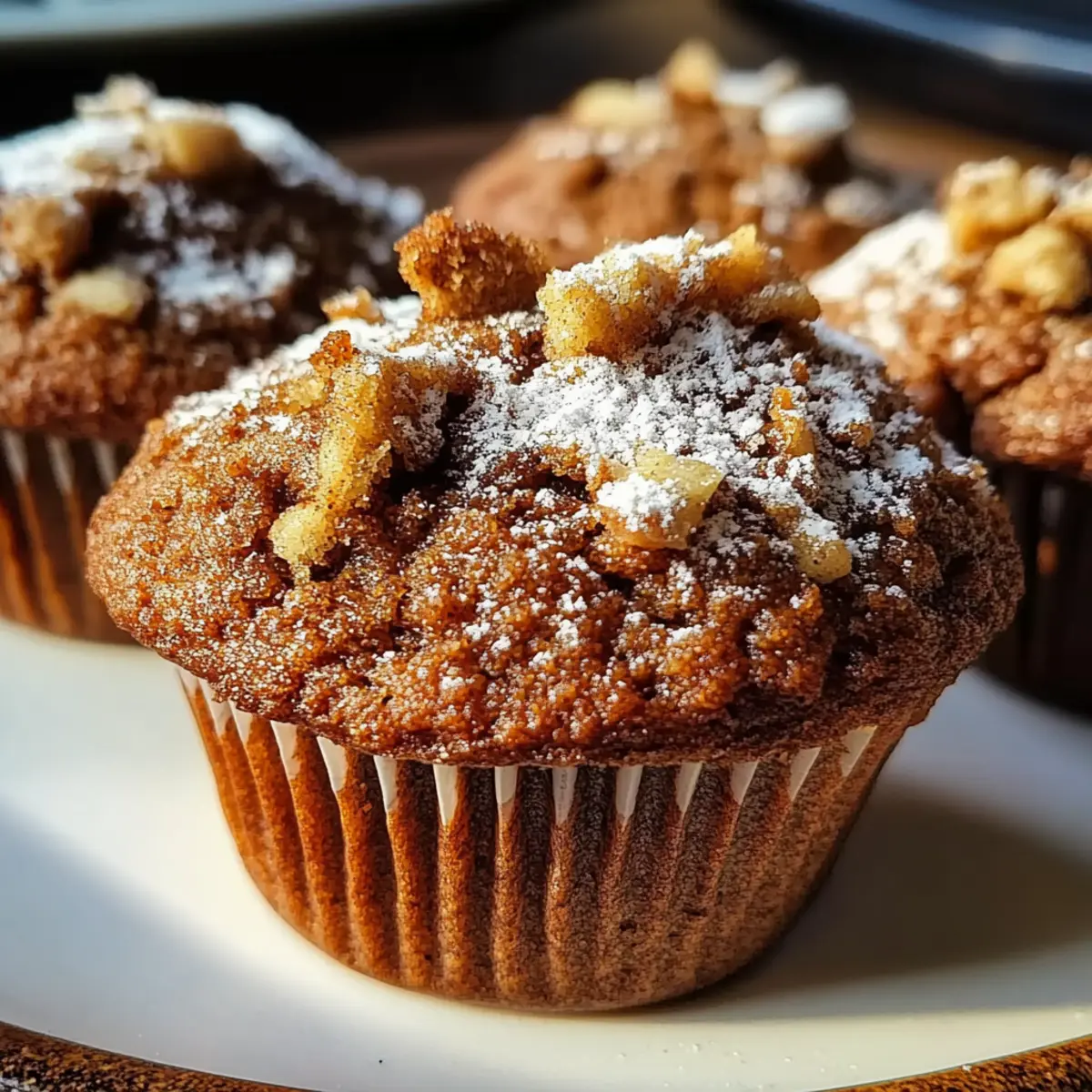 Cozy Gingerbread Coffeecake Muffins