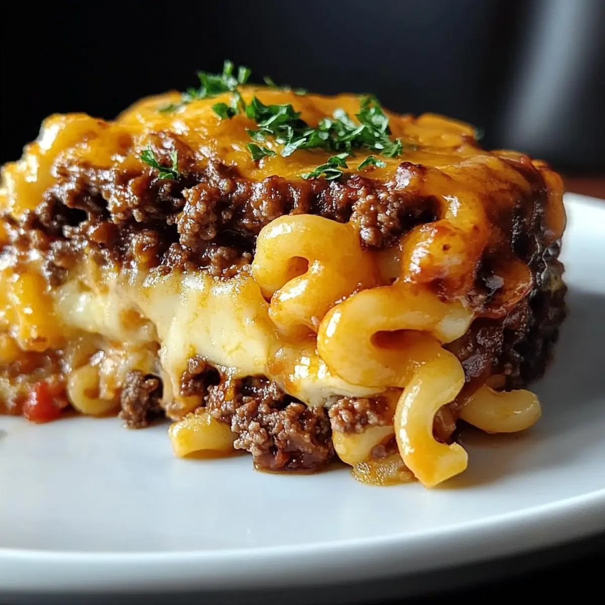 Cozy Mac and Cheese Meatloaf Casserole