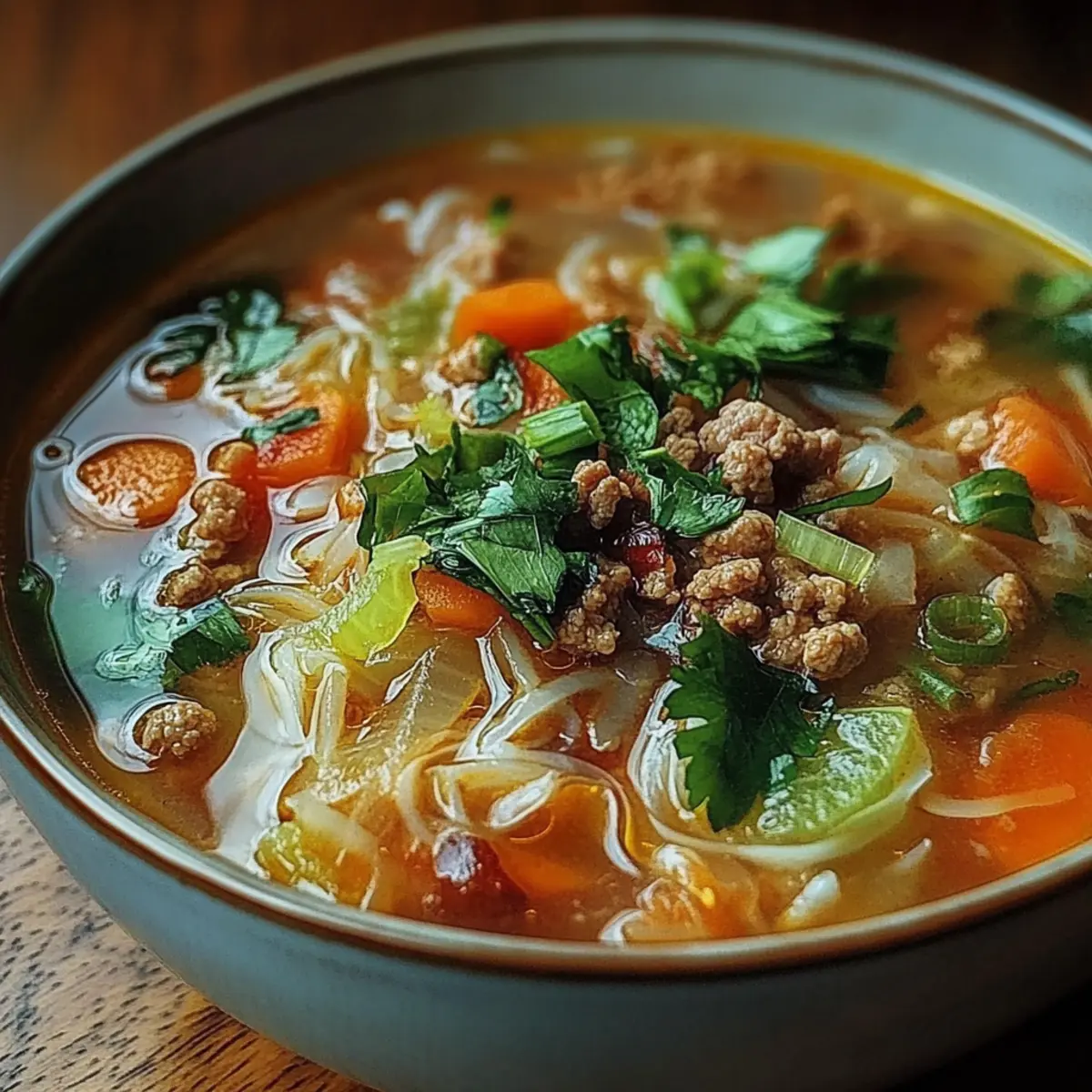 Cozy One-Pot Egg Roll Soup