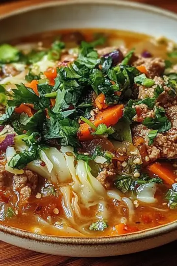 Cozy One-Pot Egg Roll Soup