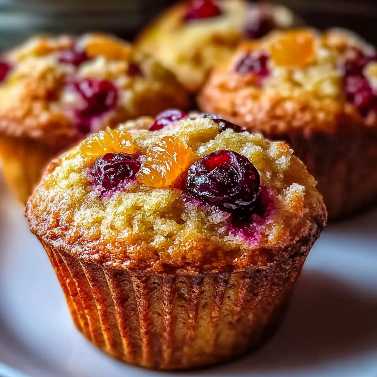 Cranberry Orange Breakfast Muffins