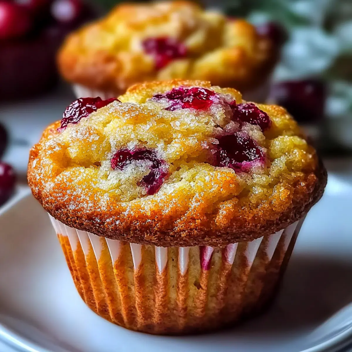 Cranberry Orange Breakfast Muffins