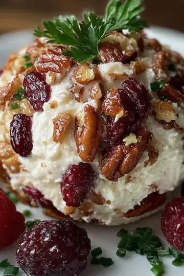 Cranberry Pecan Goat Cheese Ball
