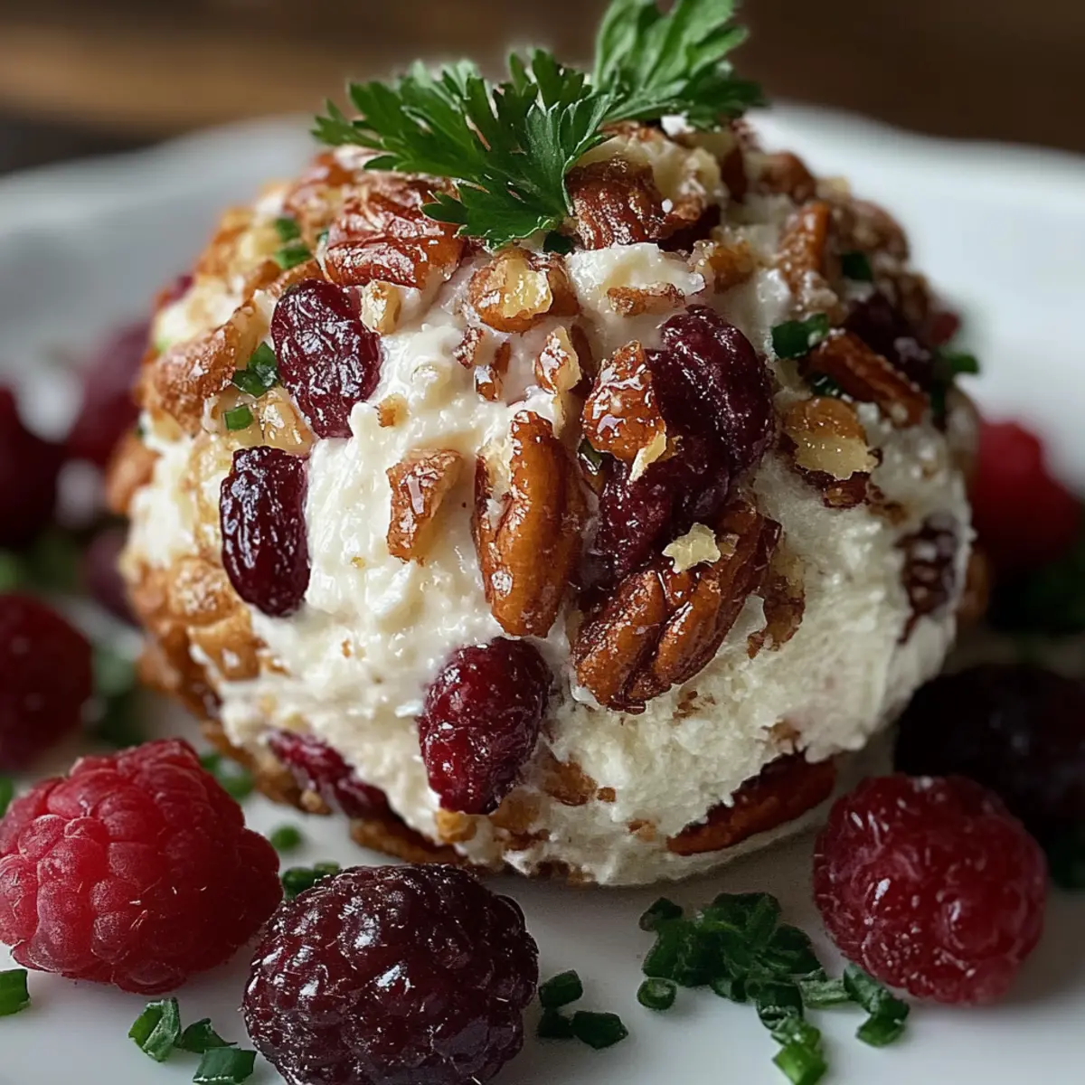 Cranberry Pecan Goat Cheese Ball